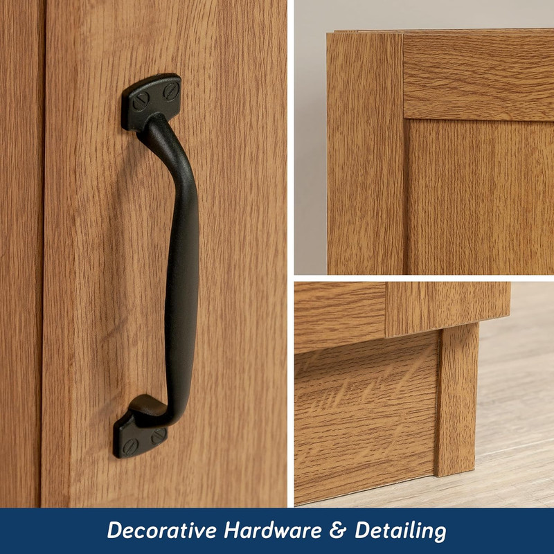 Miscellaneous Storage Cabinet/ Pantry Cabinets, Highland Oak Finish gallery