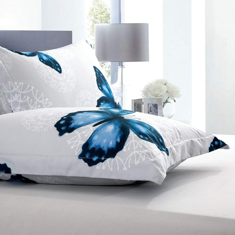 Lightweight Microfiber 3 Piece Comforter Set with 2 Shams, Butterfly Pattern Bed gallery