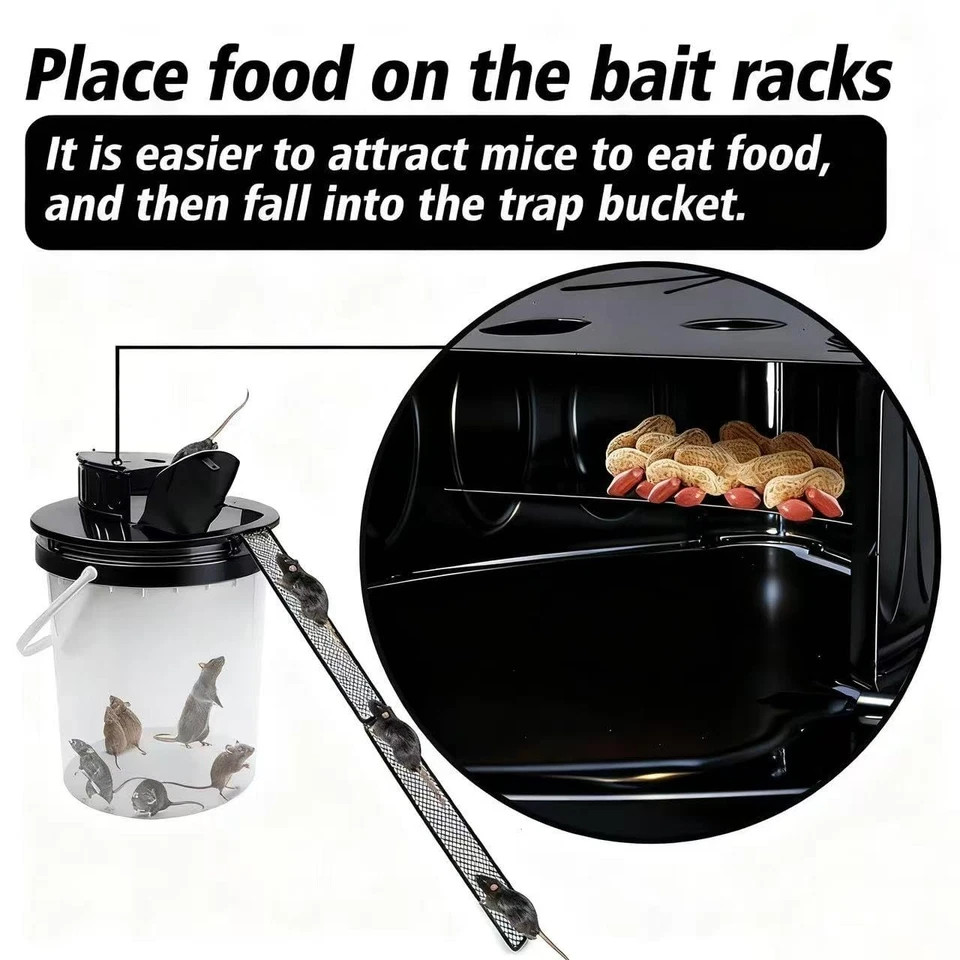 Bucket Lid Mouse Trap Metal 5 Gallon Bucket lid, Strong Material That Will No... gallery
