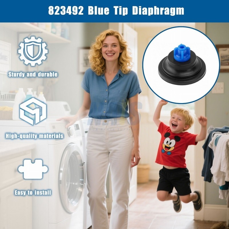 100Pcs Blue Tip Diaphragm for Wascoma Huebsch, Speed Queen, Unimac Washer 823492 gallery