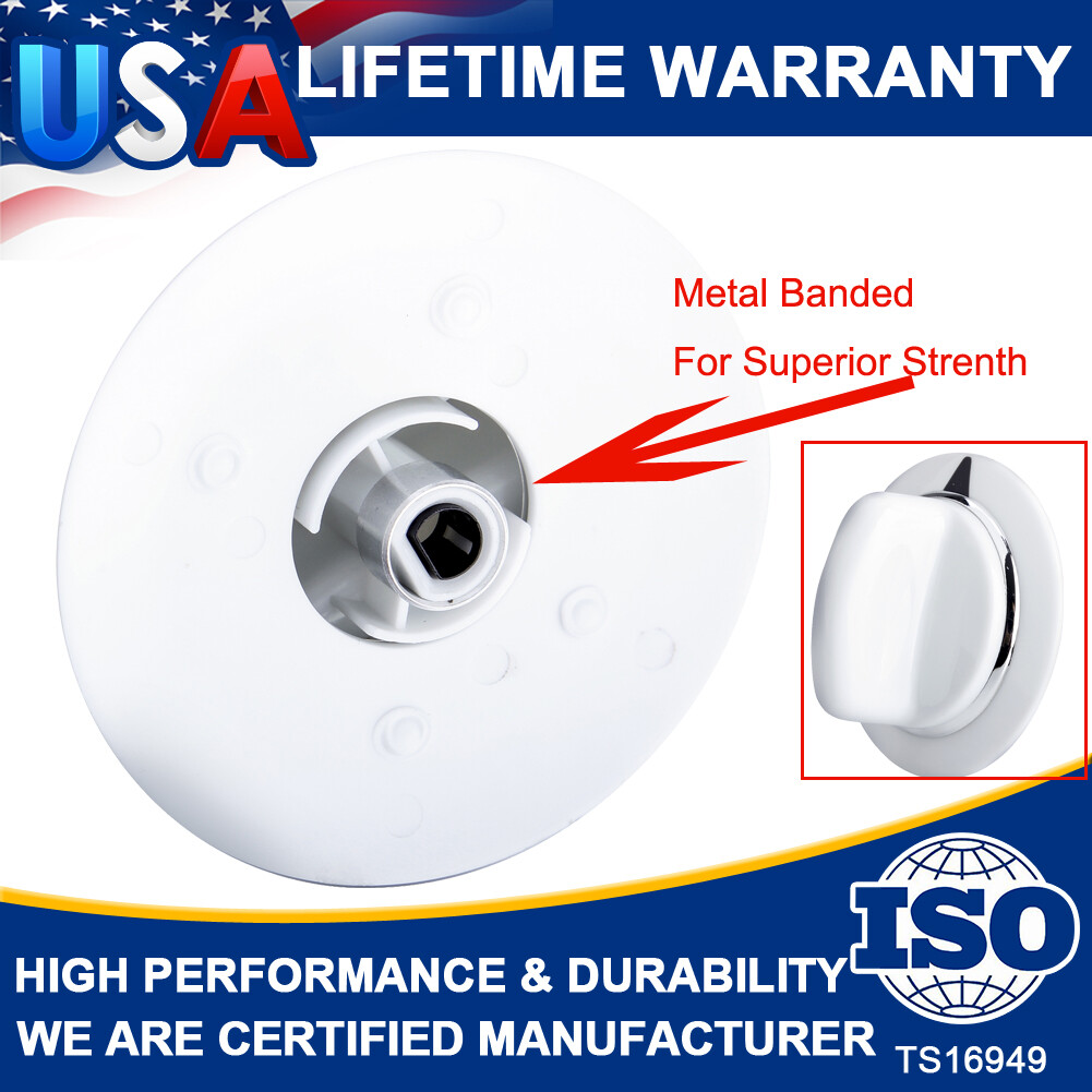 Dryer Timer Control Knob White Replacement For GE WE01X20374 PS8769912 AP5805160 gallery