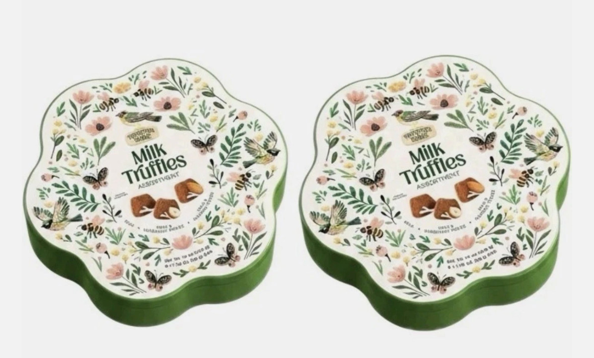 2 Pack Truffettes de France Milk Truffles Assortment Floral Tin 14 Oz Each gallery