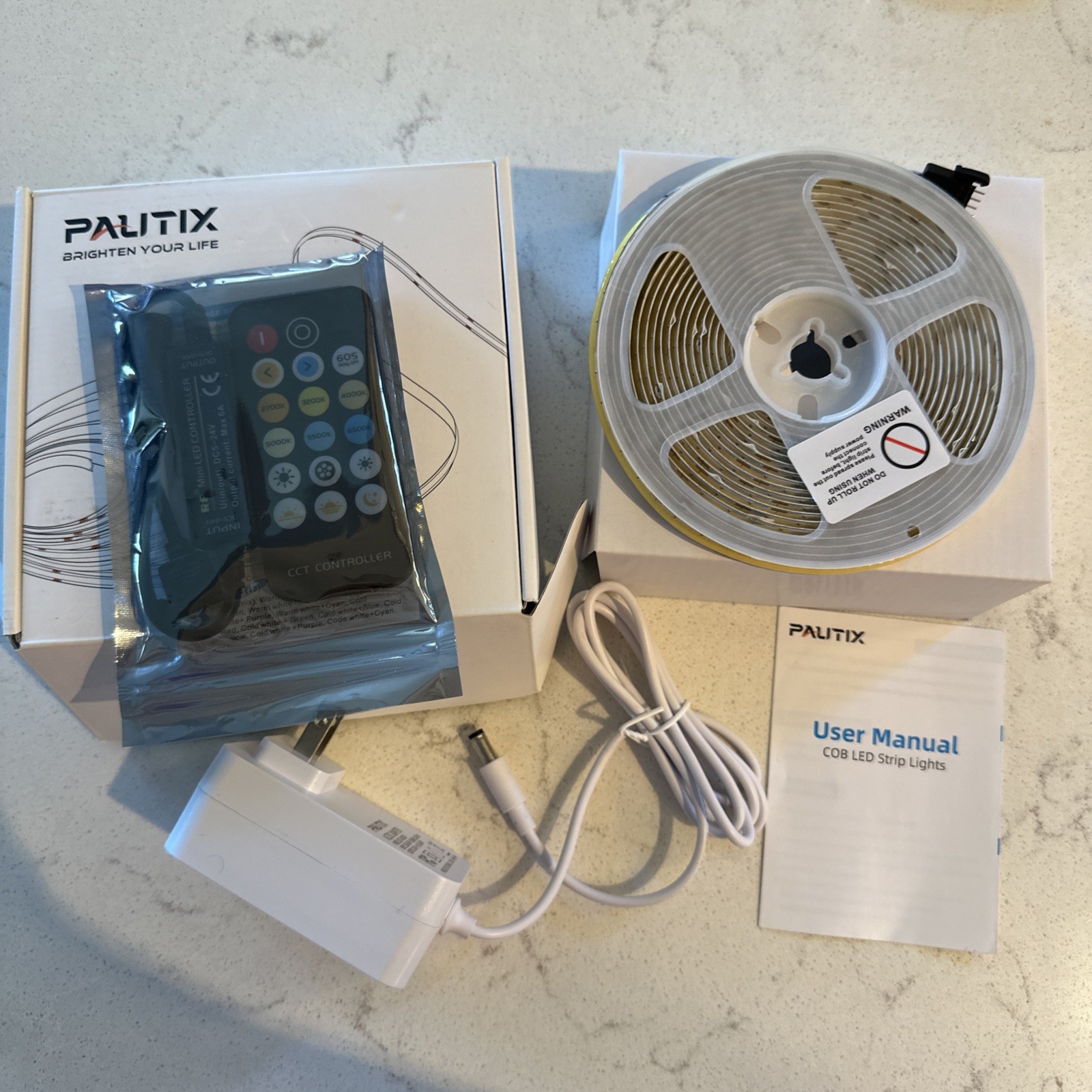 PAUTIX COB LED Strip Lights CCT Tunable In Box White Light Remote gallery