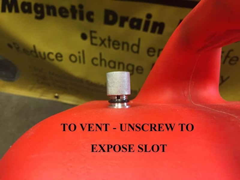 Pops-A-Vent Replacement Gas Can Vent Cap Fits all Plastic Containers Fast Pour! gallery