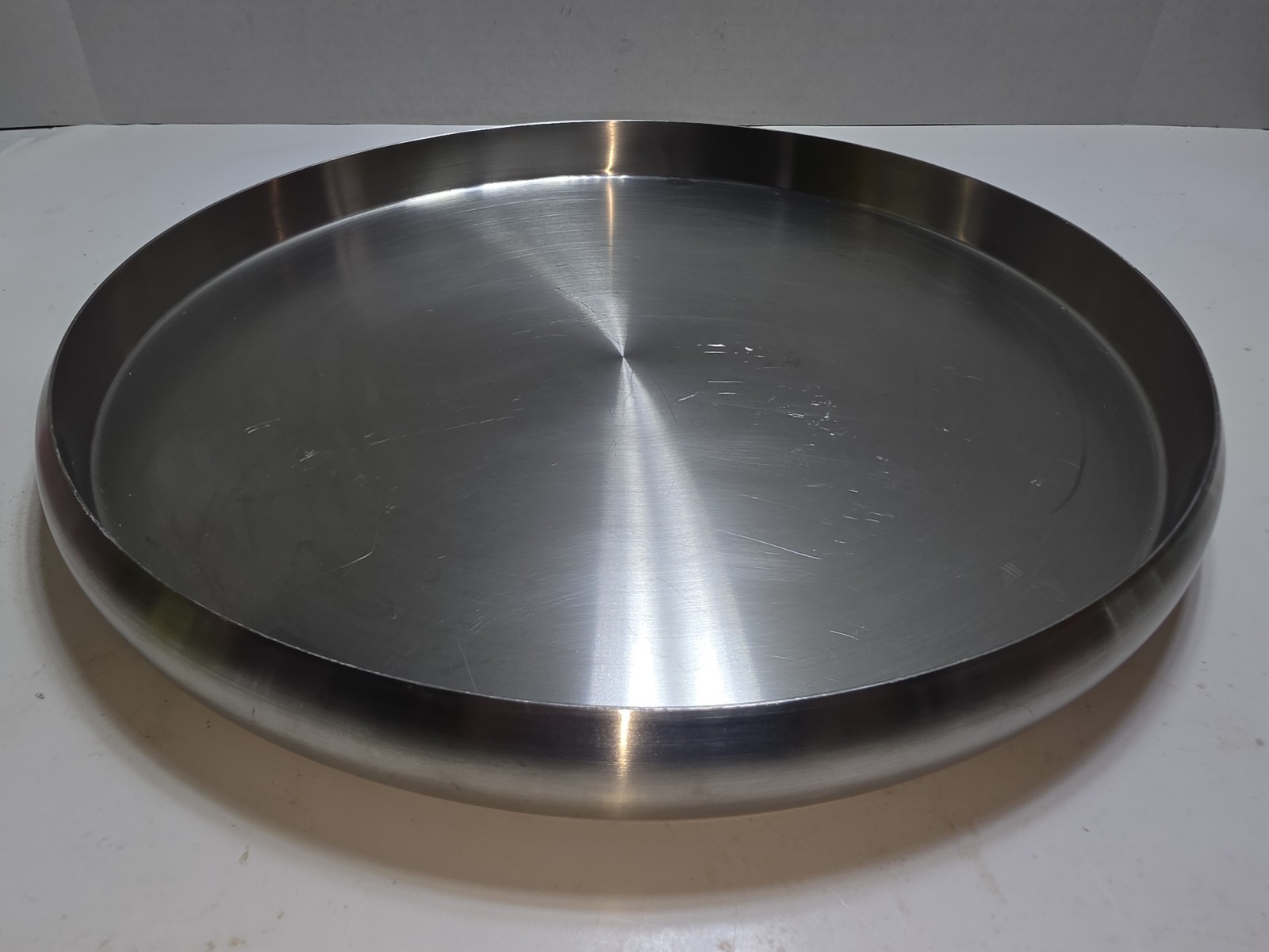 Commercial Grade Hospitality Serving Tray 14" Stainless Steel 3 lb Barware Decor gallery
