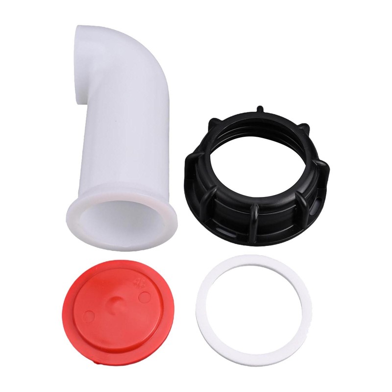 2X IBC Container Adapter Outlet Spout 90 Degree Rain Water Tank Accessories 60mm gallery