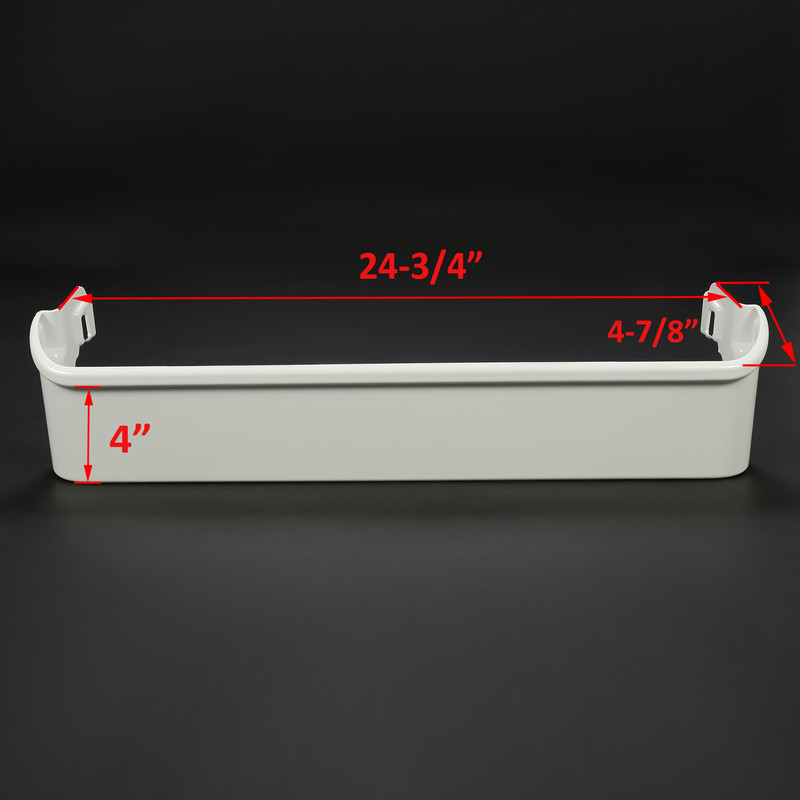 New White Bottom Door Bin Compatible with Frigidaire Refrigerator #240338101 ABS gallery