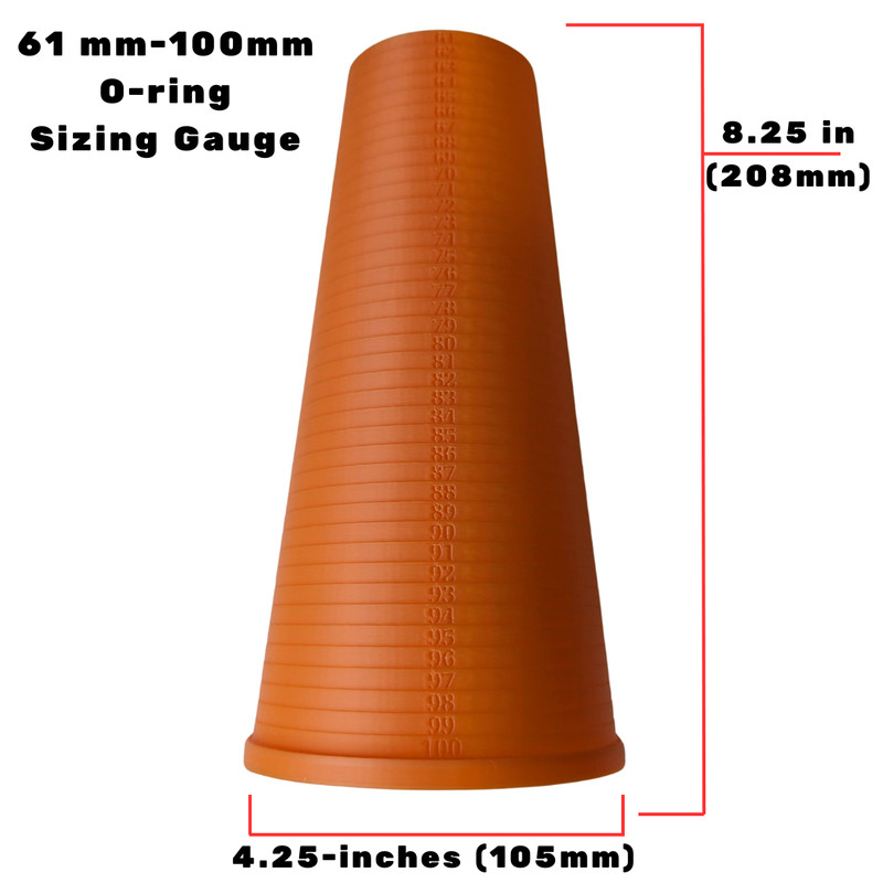 O-Ring Sizing Cone Measuring Tool 3mm-60mm/61mm-100mm and 3mm-30mm Free (Orange) gallery