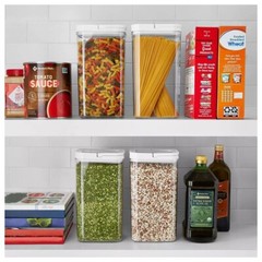 Member Mark 4Pack Fliplock Storage Rectangular Containers with Lids