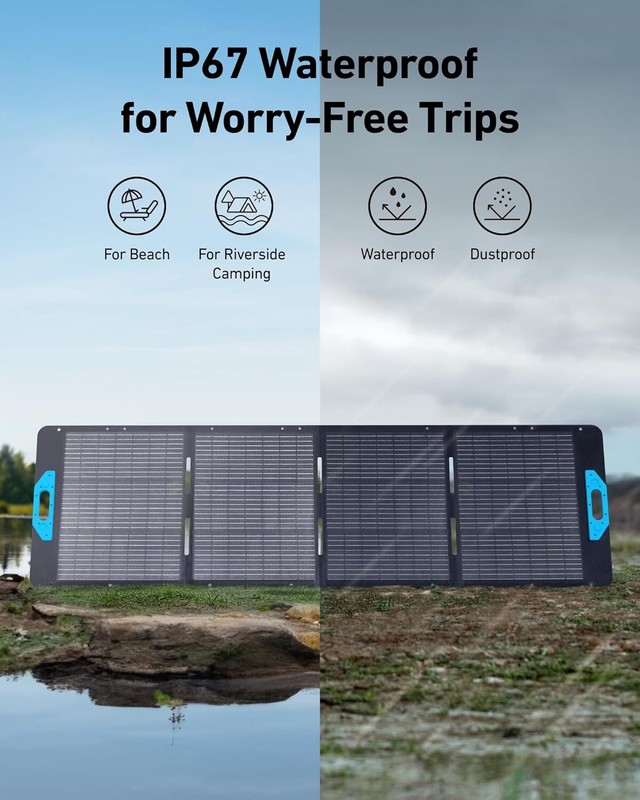 Anker 531 Solar Panel 200W Foldable Portable Solar Charger for Camping|Refurbish gallery