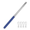 1-Pack Telescopic Handheld Flagpoles, 5.2ft/1.6m Stainless Steel Pole [Blue] gallery