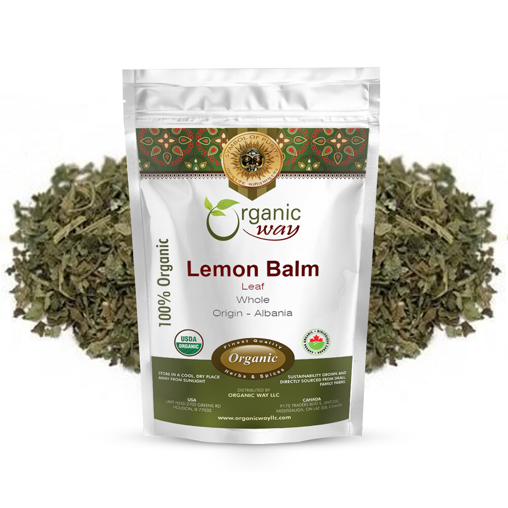 Organic Way Lemon Balm Leaf Whole - Organic, Kosher & USDA Certified gallery