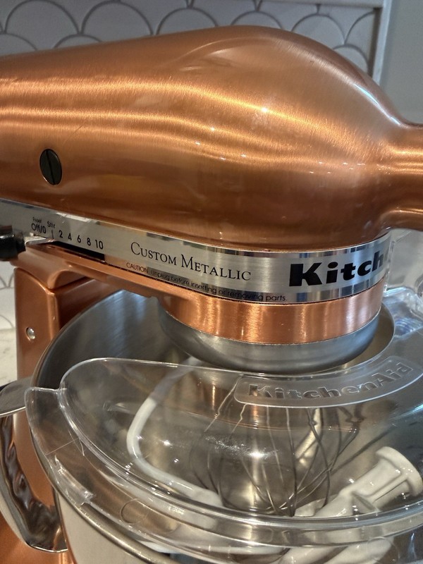 RARE KitchenAid Copper Custom Metallic Series 5 Qt Tilt Head Stand Mixer gallery