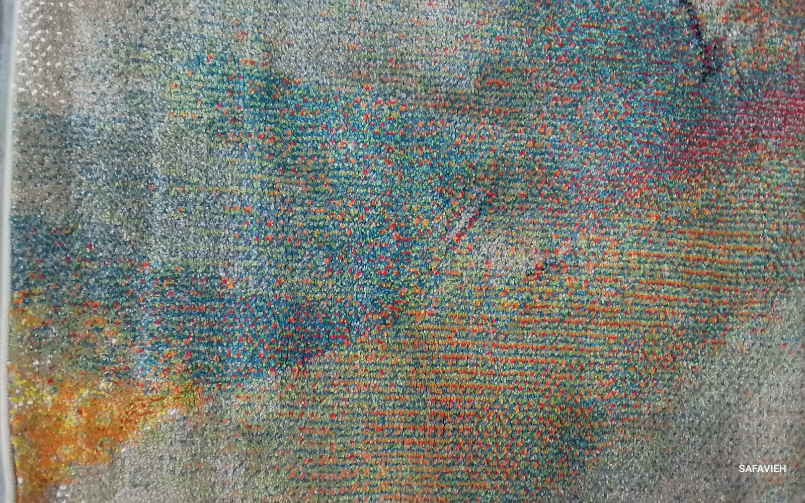 GREY / MULTI 6'-7" x 9'-0" Back Stain Rug, Reduced Price 1172798442 PRL6937B-6 gallery