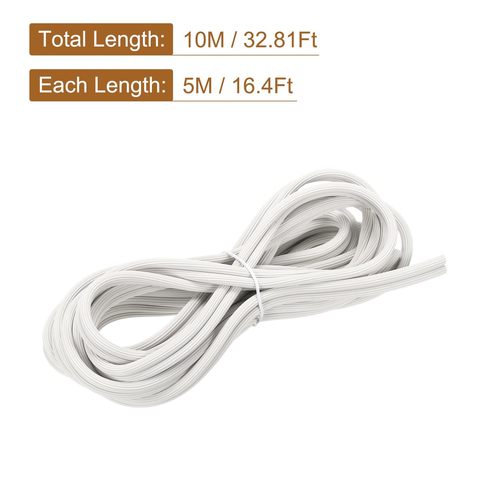 Screen Spline, 10M/32.81Ft Silicone Window Sealing Strip, 6.5mm OD White gallery