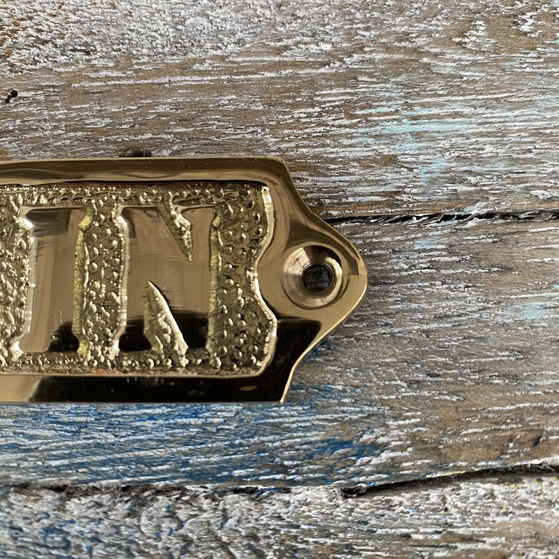 Solid Brass "Captain" Door Sign - Captain's Quarters - Nautical Wall Decor gallery