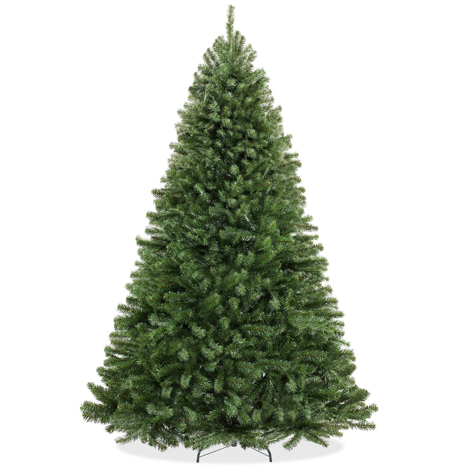 OPEN BOX - 9 ft Spruce Hinged Artificial Christmas Tree with Foldable Stand gallery