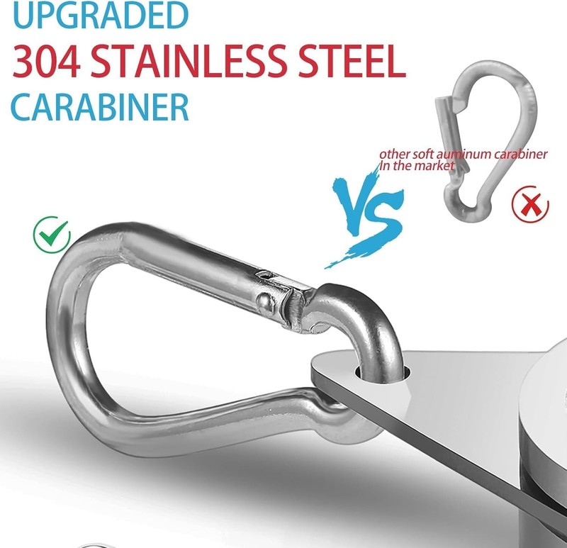2pcs Flag Pole Ring 360° Rotating Aluminum Alloy for 0.75-1 In Pole Tangle Free gallery
