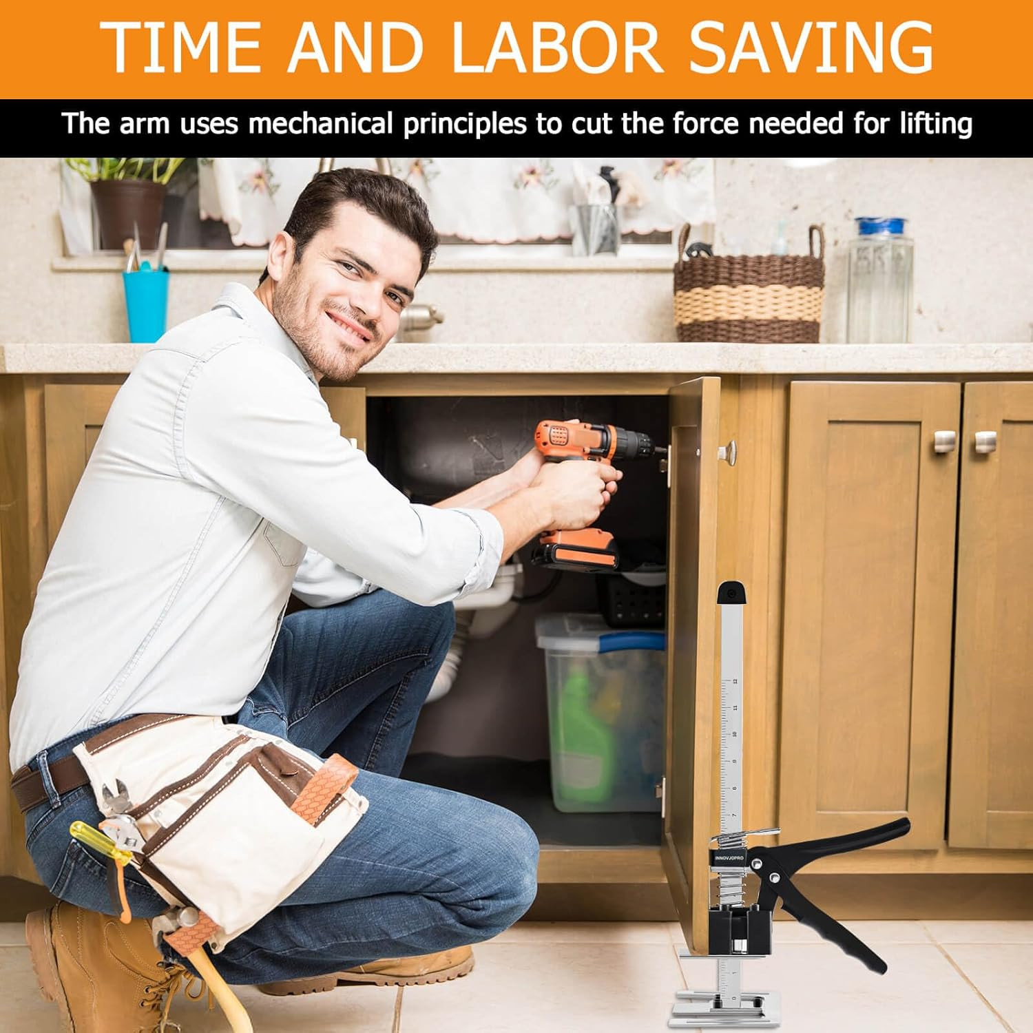 15.75-Inch Furniture Jack 2-Pack | Appliance, Hand, Cabinet, Labor Saving Arm, D gallery