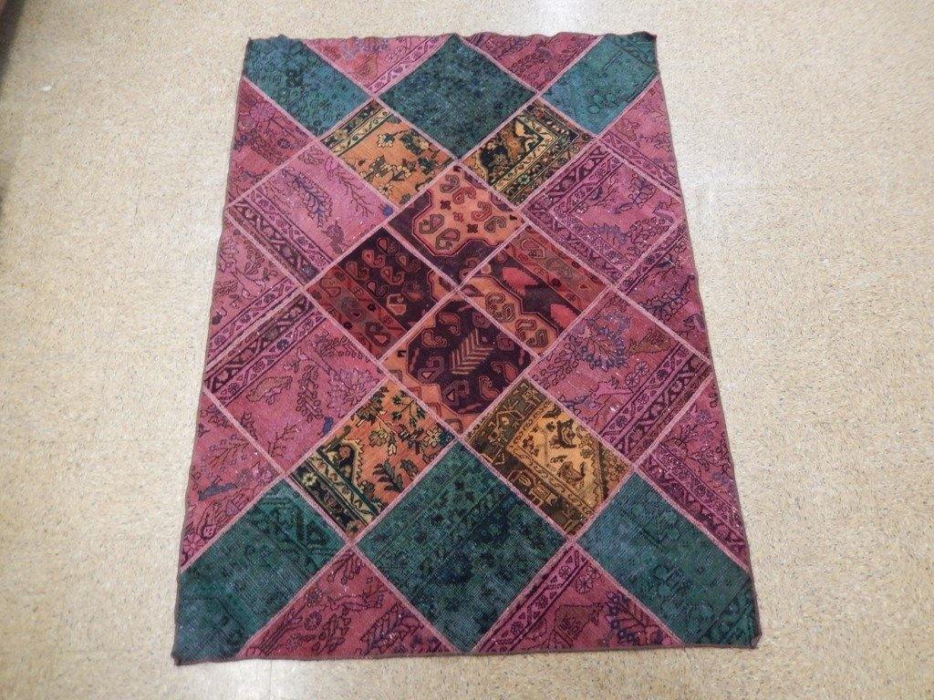 6' x 8' Red Antique Traditional Patchwork Rug 22174 gallery