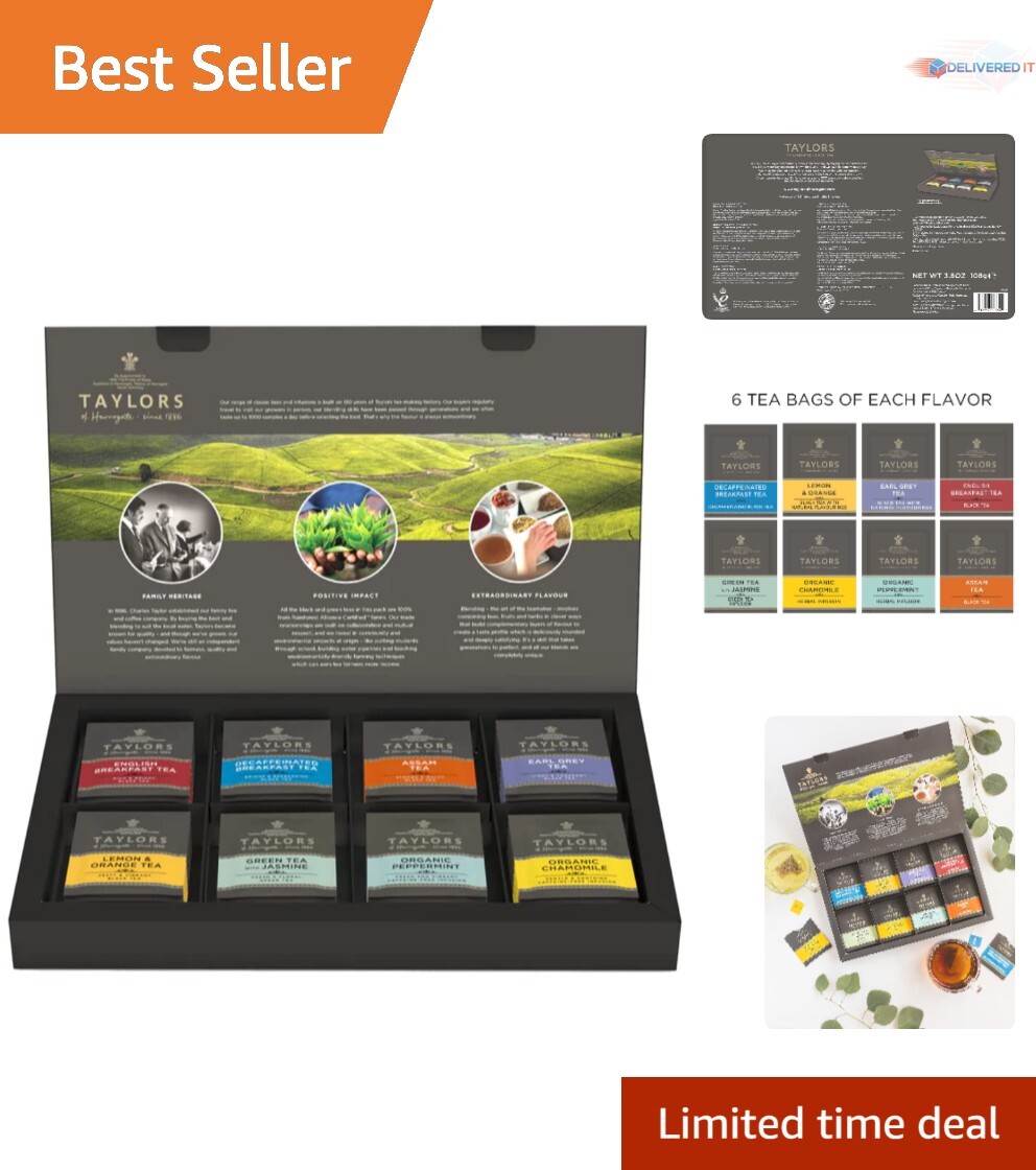 Assorted Specialty Teas Box 48 Count Gift Set Variety Perfect for Home or Office gallery