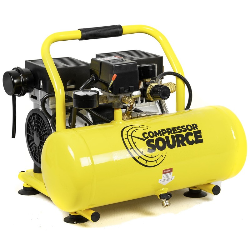 2 Gallon Air Compressor Portable Hand Carry 1 HP Oil Free Ultra Quiet 4.9 CFM gallery