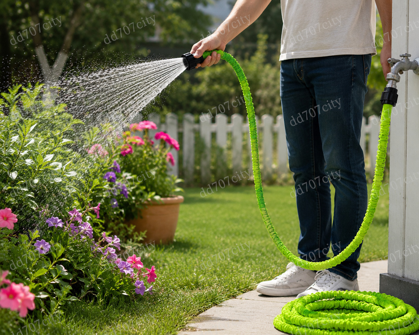 The Hose That Grows To 100 ft As Seen On TV Expandable Hose Non-Retail Packaging gallery