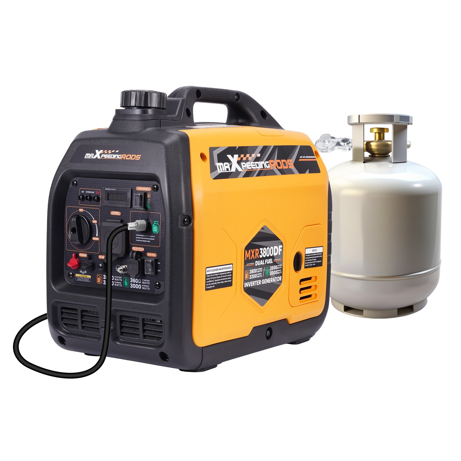 Dual Fuel Inverter Generator 3800W Peak Gas 3600W Peak LPG for Extreme Weather gallery