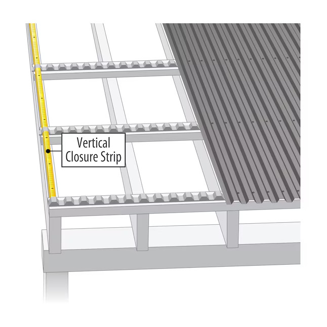 Palram Universal Vertical Plastic Closure 24" L x 1-1/4" W - 6 Strips - 97722 gallery