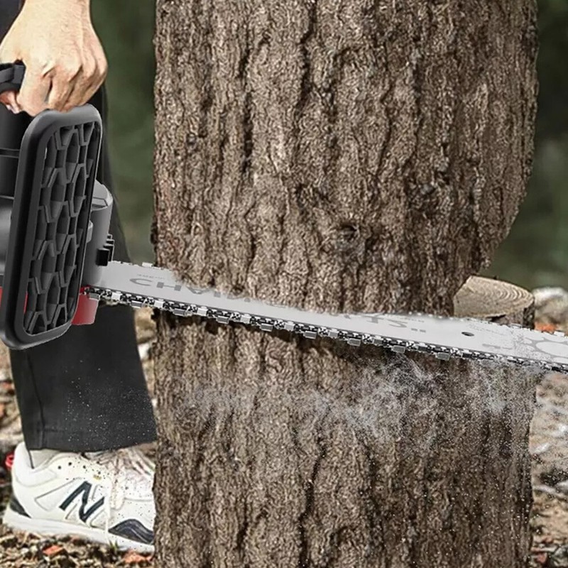 12" Cordless Chainsaw 21V Brushless Electric Handheld Chain Saw +Battery&Charger gallery