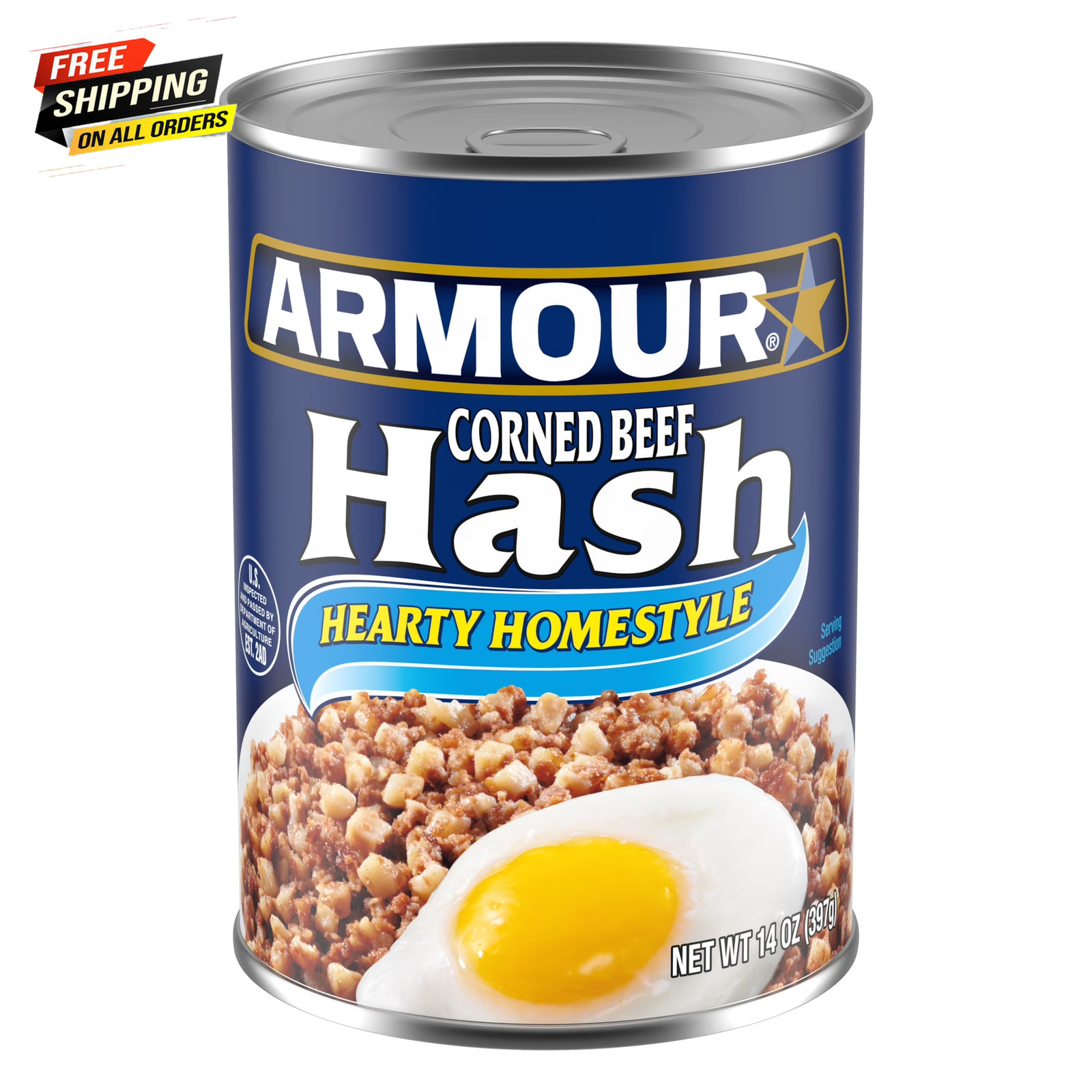 (12 Pack) Corned Beef Hash, 16G Protein per Serving, 14 Oz Can 👌✌️ gallery
