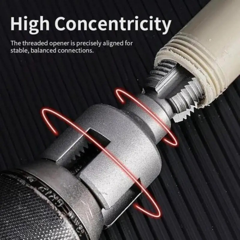 Integrated Internal & External Pipe Threading-Tool PVC Pipe Threader Kit gallery