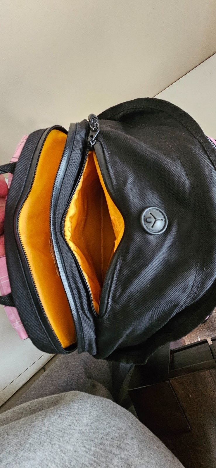 LL Bean Shockwave Backpack Black/Pink With 6 Pockets 3