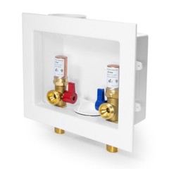 EFIELD Washing Machine Box ,2 Valves ,1/2″ MIP Inlet, with Water Hammer Arrestor