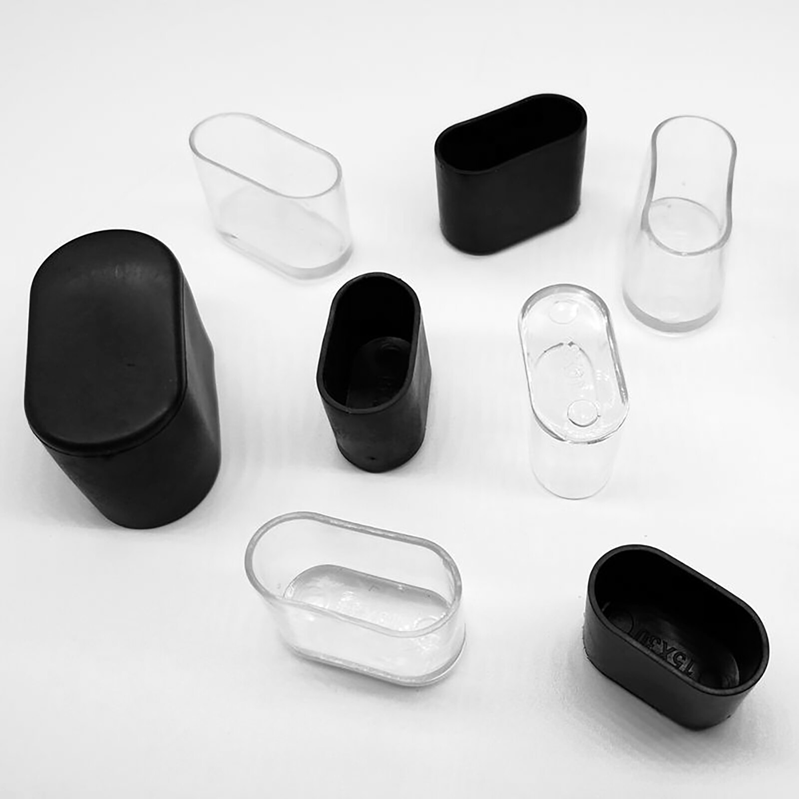 PVC Oval Chair Ferrules AntiScratch Floor Protector Table Feet Leg Cap End gallery