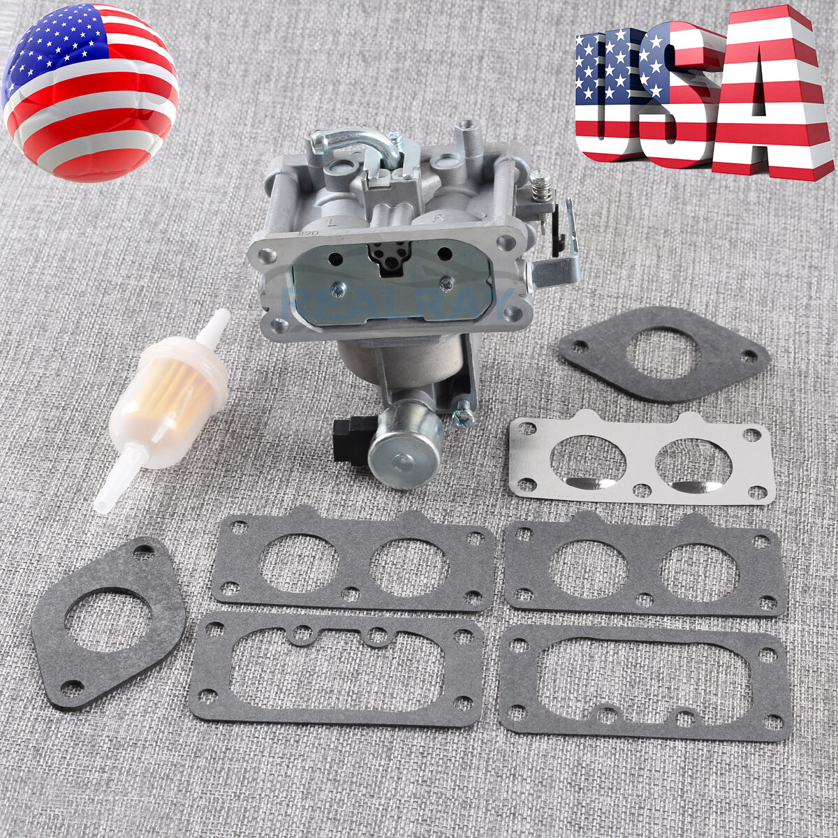 Carburetor Gaskets Fuel Filter for Kawasaki FX730V 4 Stroke Engines 15004-7082 gallery