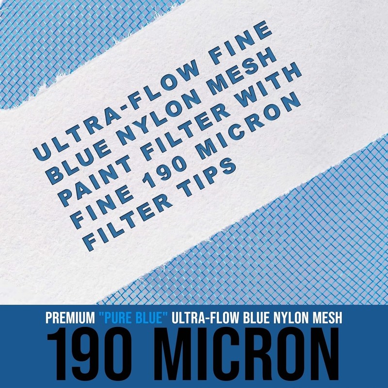TCP Global - 190 Micron Filter Tips Ultra-Fine Paint Strainer (50 Pack) - Pure B gallery