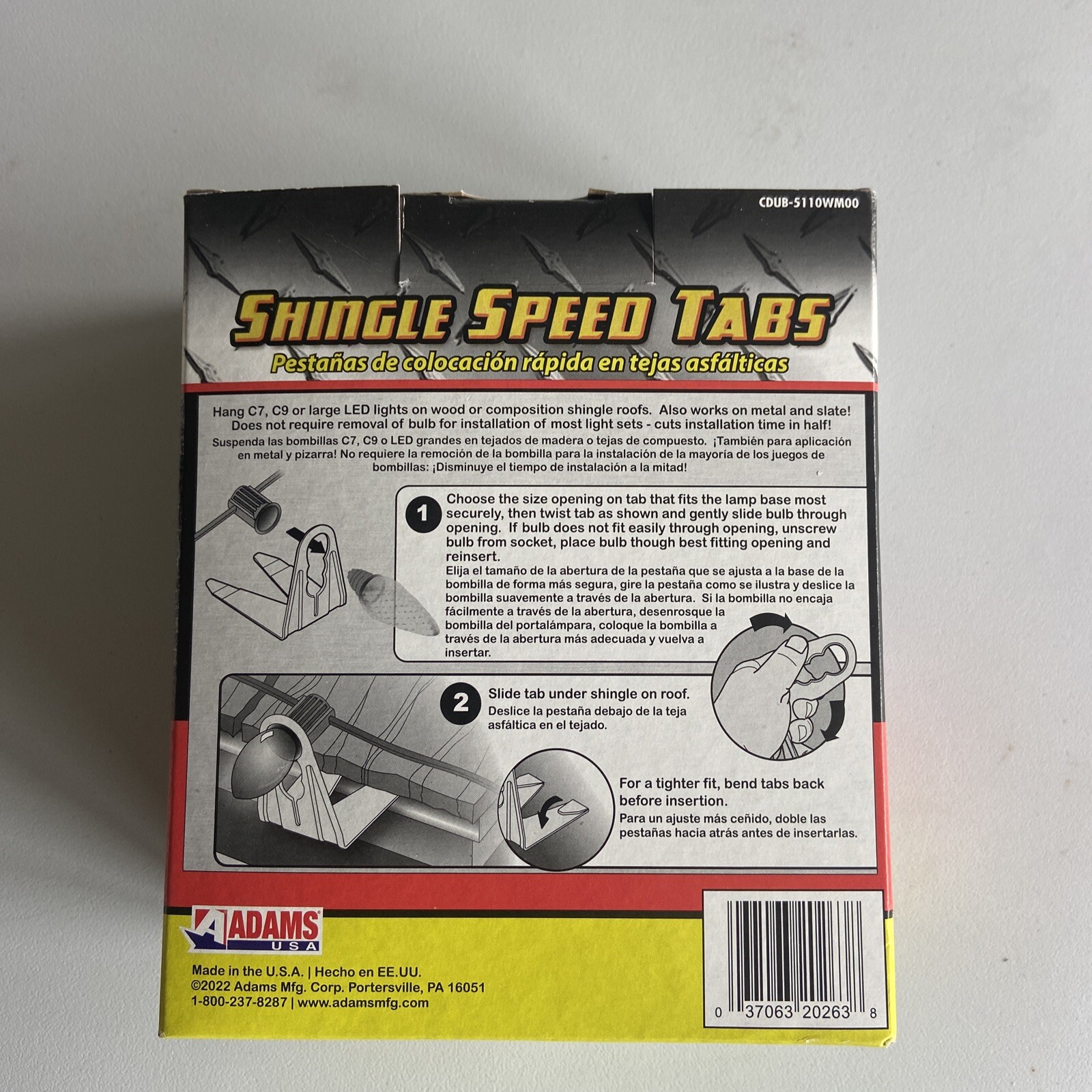 50 Shingle Speed Tabs Commercial Grade For Christmas LED & Incandescent Lights gallery