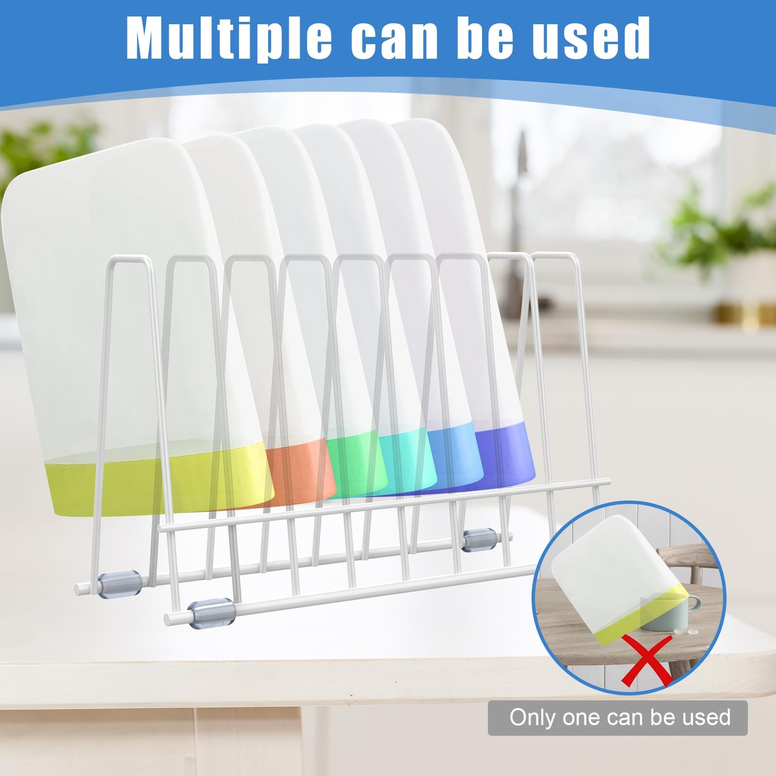 2 Pack Reusable Bags Drying RackMultiple Kitchen Storage Organizer for Plasti... gallery