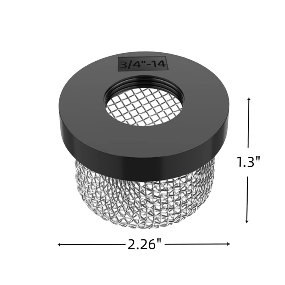 Stainless Steel Mesh Strainer 1-14" Screw-On Aerator for Industrial Plumbing Use gallery