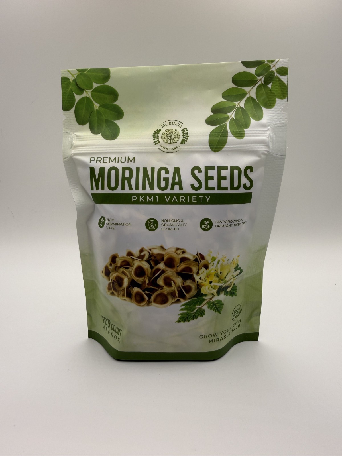 Moringa With Barry Premium Seeds PKM1 Variety 100 Count Approx - Brand New gallery