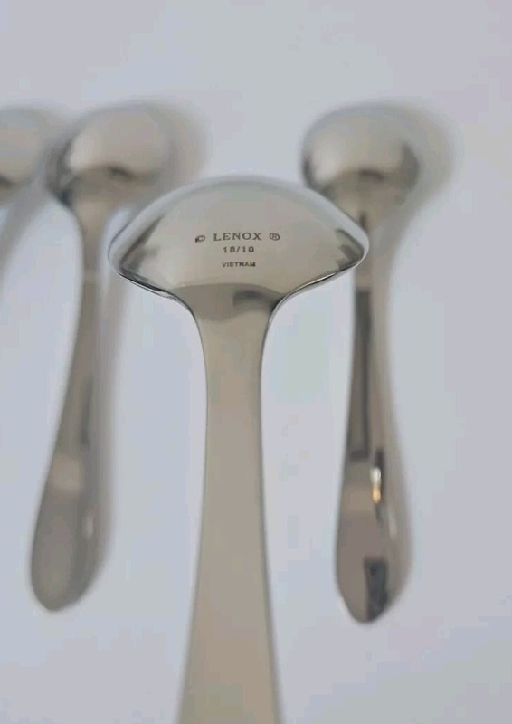 Lenox HAVESON Stainless Silverware Flatware Set Of 4 Soup Spoons 7 " #28E gallery