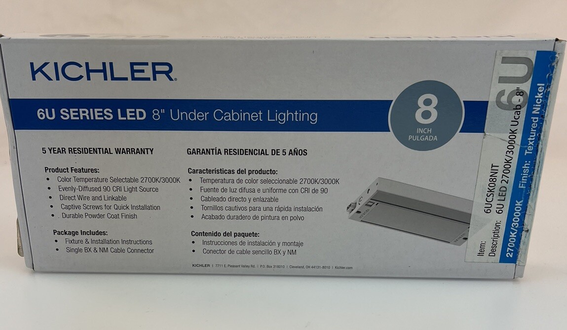 Kichler Under Counter Light 8" Model 6UCSK08NIT gallery