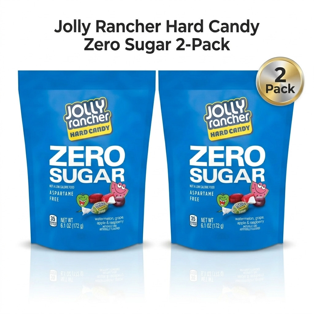 (2 Pack) New Jolly Rancher Zero Sugar Assorted Fruit Flavored Hard Candy 6.1 oz gallery