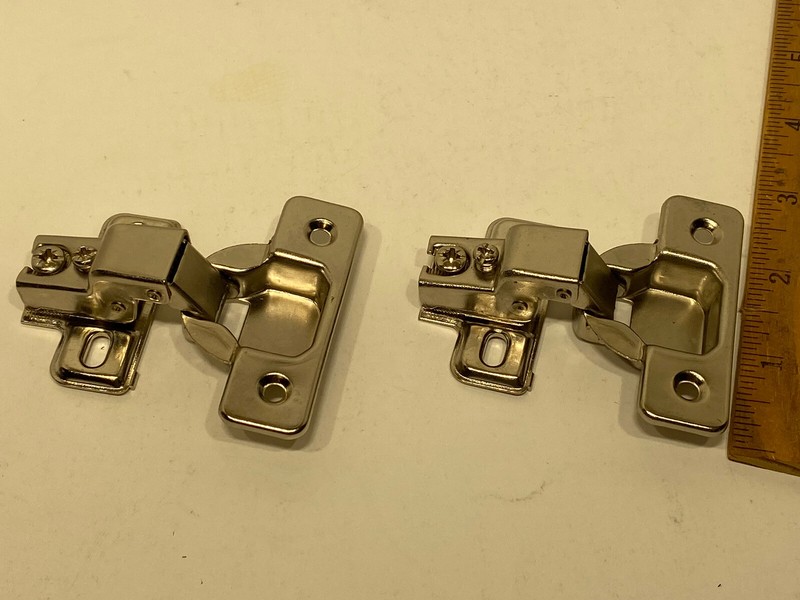 Face Frame Concealed Cabinet Hinge - 1/2 Overlay - 100 Deg - No Dowel - 2 Pack gallery