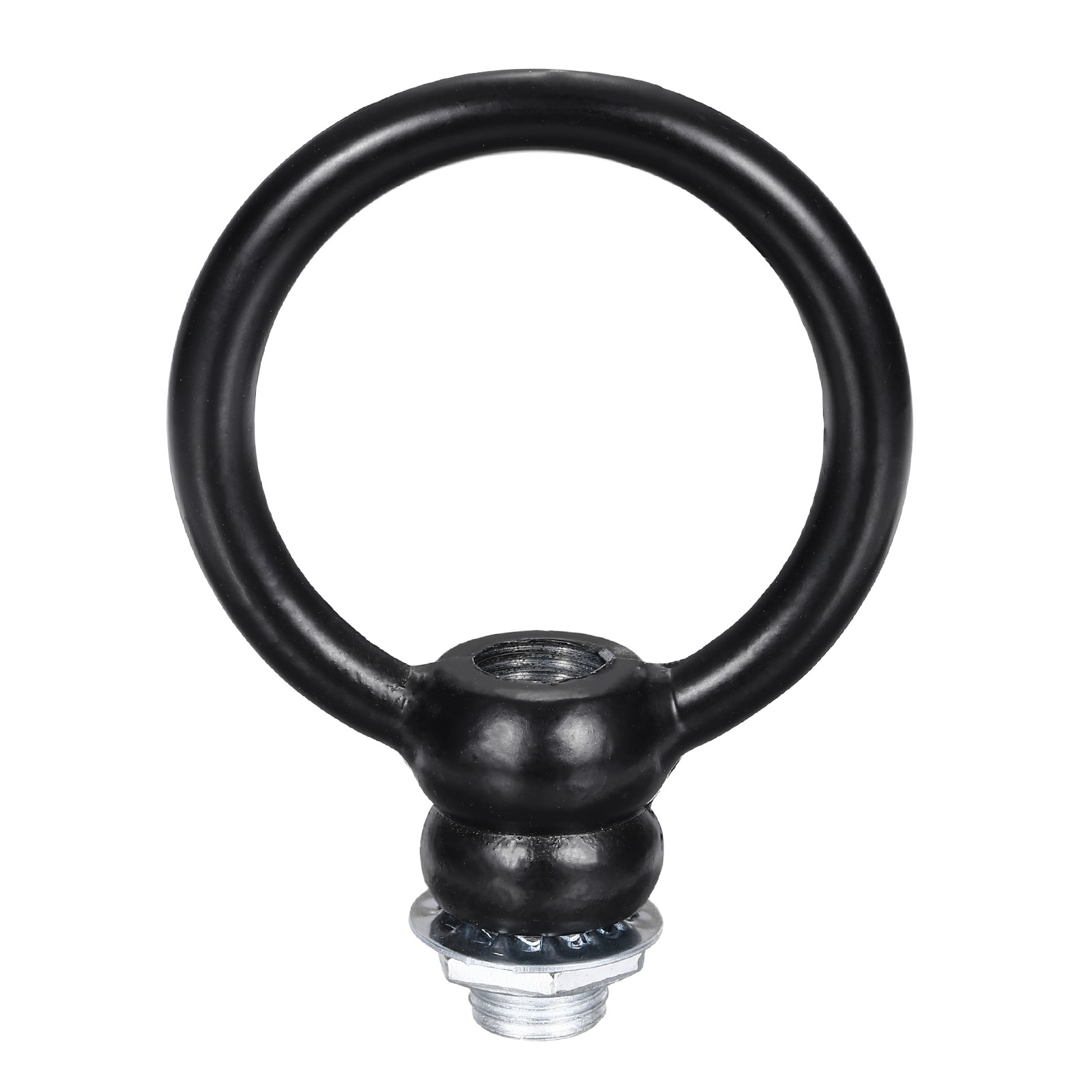 8kg M10 2x2.3" Thread Lifting Eye Nut Holder Hook Ring Black gallery