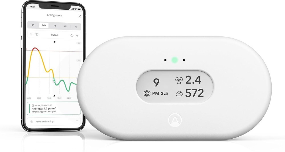 Airthings 2960 View Plus Radon and Indoor Air Quality Monitor