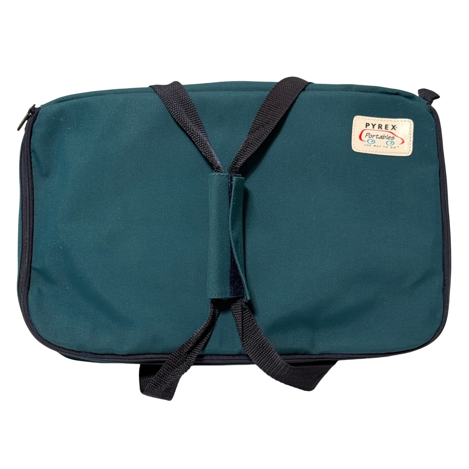 Pyrex Portable Teal Insulated Casserole Carrier Bag Microcore Hot Cold Thermal * gallery