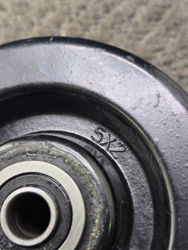 16V368A Caster Wheel 5" Diameter x 2" Width x 1/2" Bore, 1000 lbs Load Rating gallery