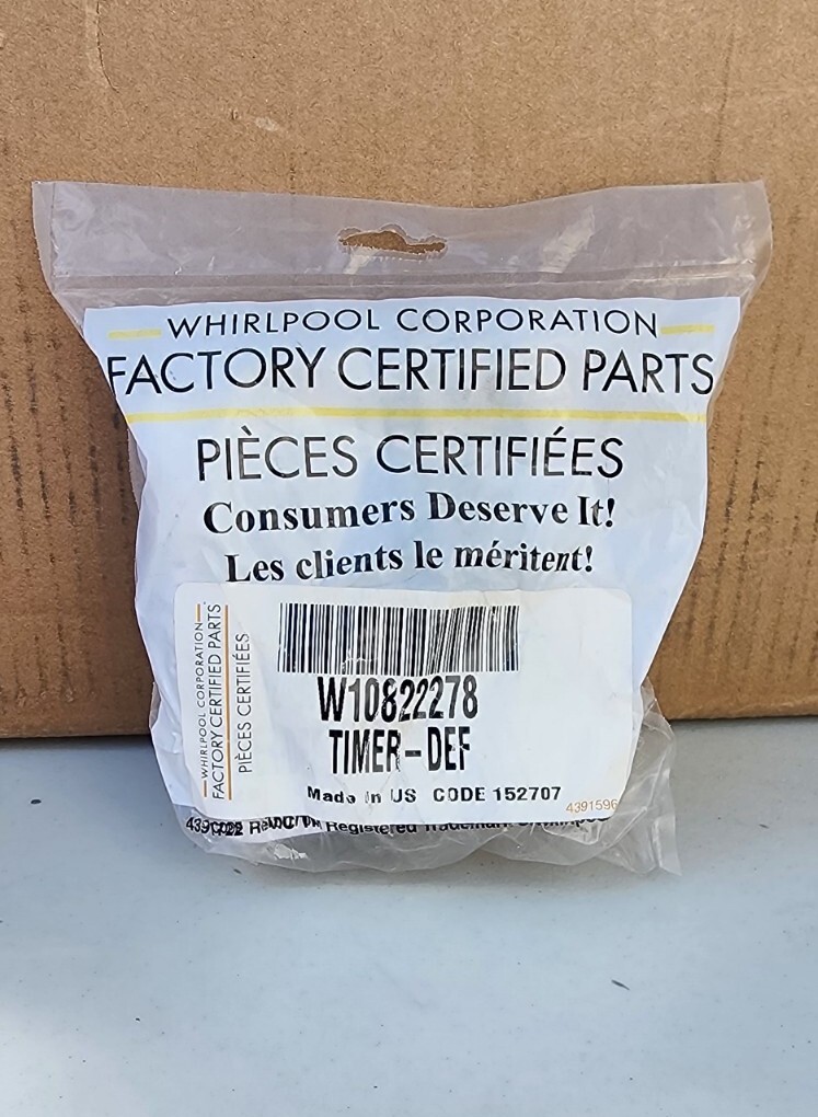 Whirlpool Kenmore W10822278 Defrost Timer 482493 NEW OEM gallery
